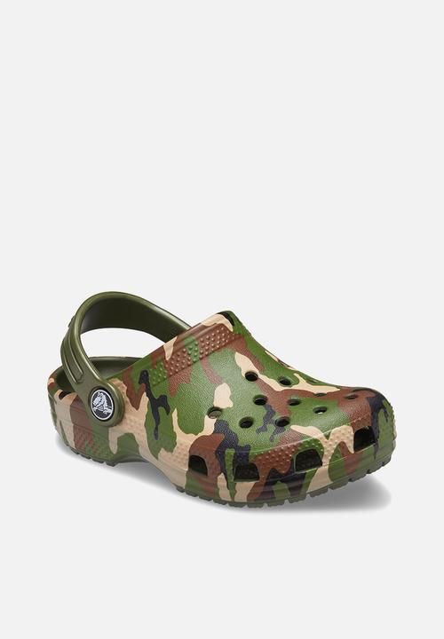 Crocs - Classic printed clog k - army green/multi
