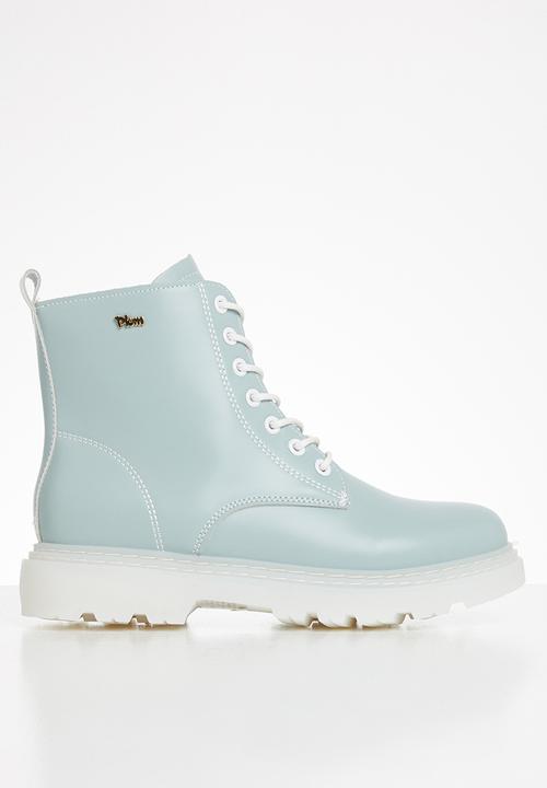 Plum - Dynasty combat boot - blue