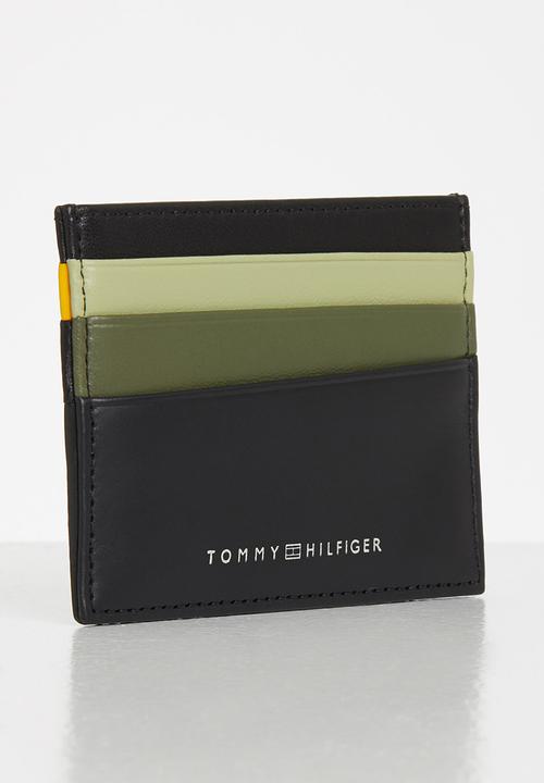 Tommy Hilfiger - Seasonal credit card holder leather - black
