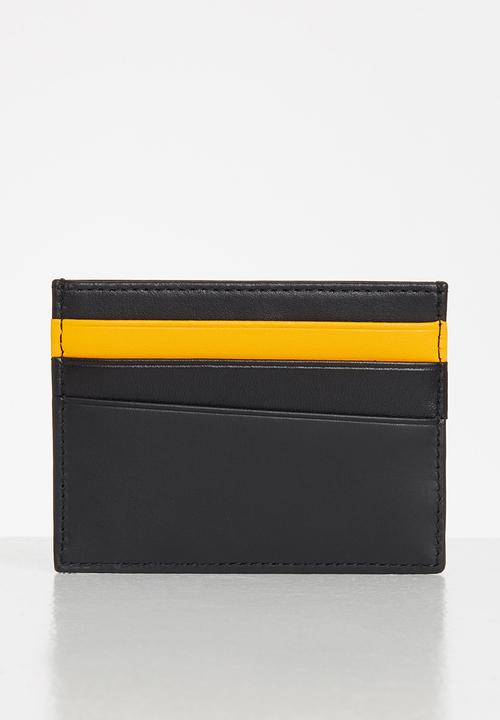 Tommy Hilfiger - Seasonal credit card holder leather - black