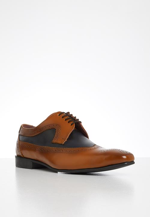 Anton Fabi - Lucian pu - brown & dark navy 