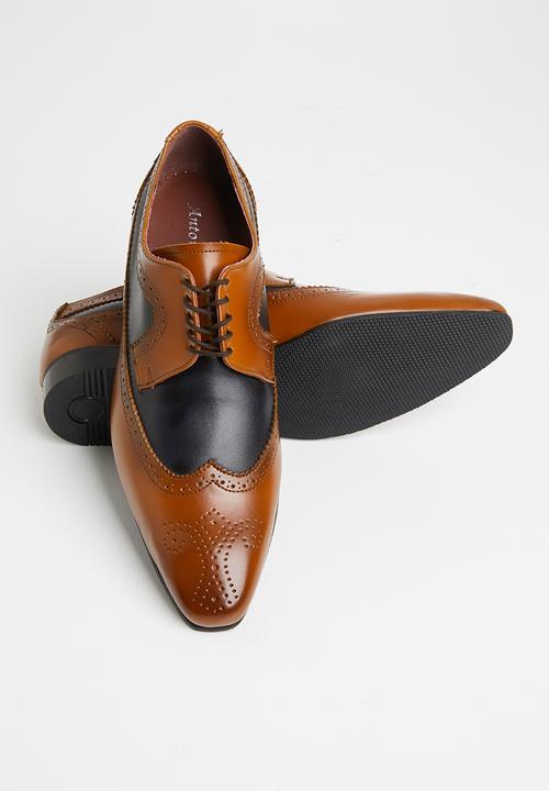 Anton Fabi - Lucian pu - brown & dark navy 