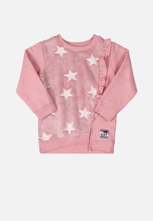 UP Baby - Girls sweatshirt & leggings set - pink