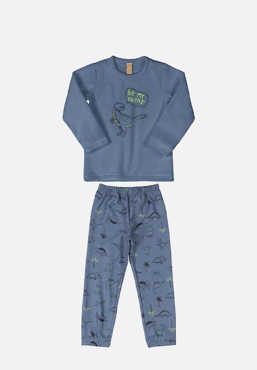 UP Baby - Boys dino pyjama set - blue