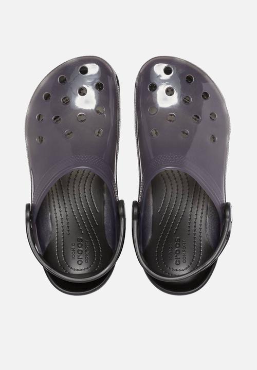 Crocs - Classic translucent clog - black