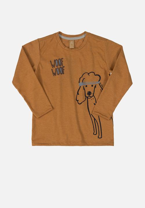 UP Baby - Boys graphic tee  - brown