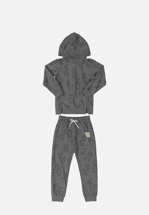UP Baby - Boys sweatshirts & sweatpants set - grey