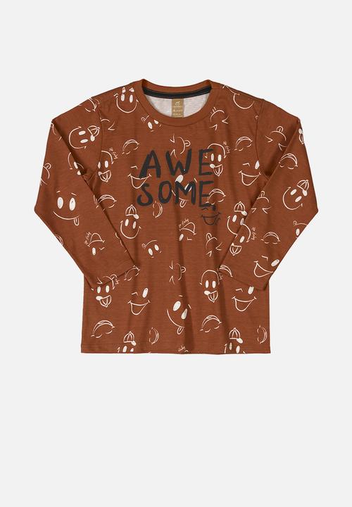 UP Baby - Boys awesome tee - dark orange
