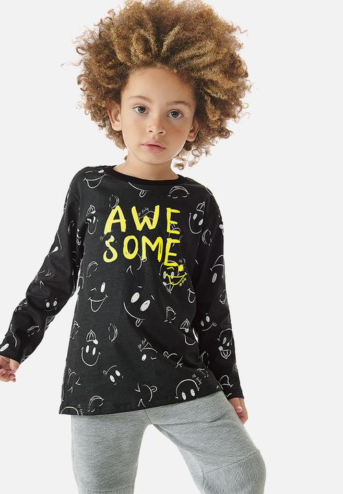 UP Baby - Boys awesome tee - black
