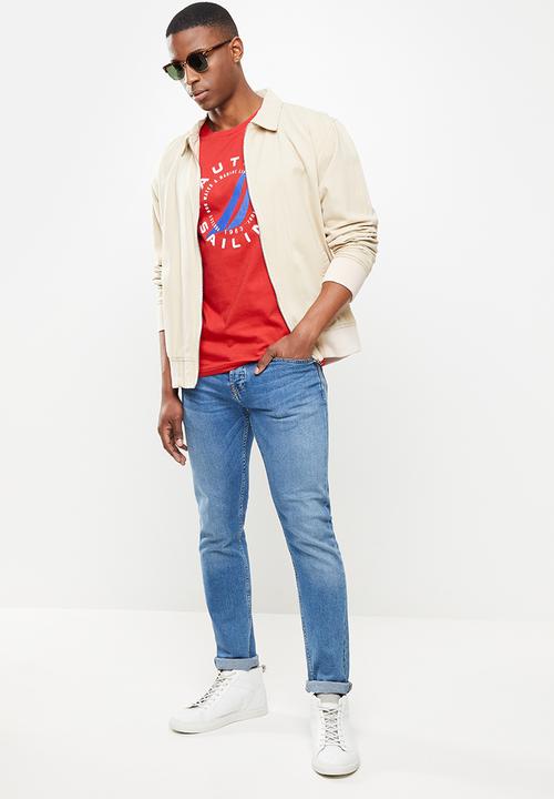 Nautica - Jclass circle short sleeve tee - red