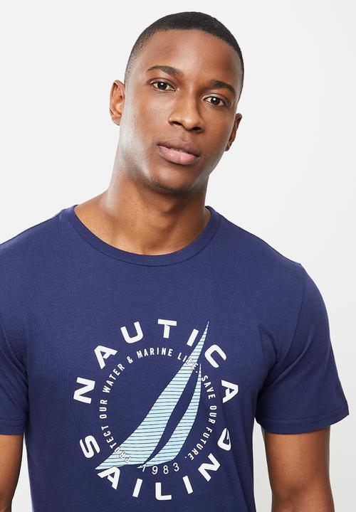 Nautica - Jclass circle short sleeve tee - blue