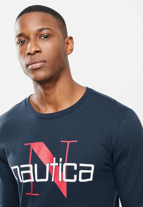 Nautica - Long sleeve nautica n tee - navy
