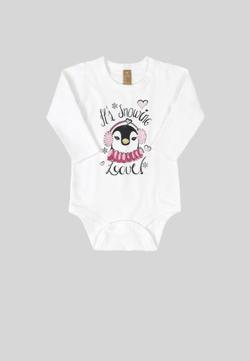 UP Baby - Girls tee, pants & headband set - white