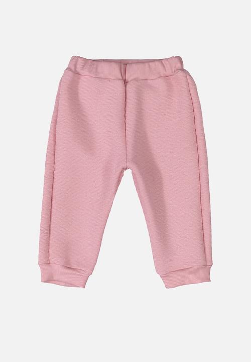 UP Baby - Girls quilted jacket & pants set - pink