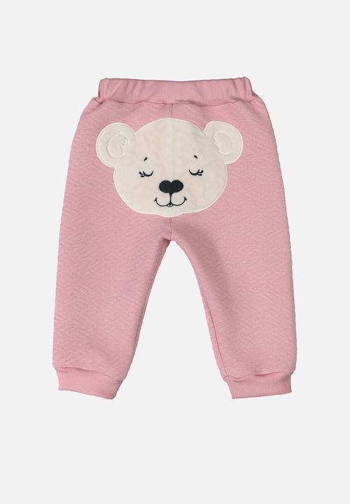 UP Baby - Girls quilted jacket & pants set - pink
