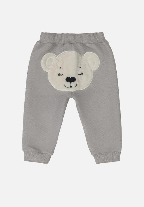 UP Baby - Girls quilted jacket & pants set - grey