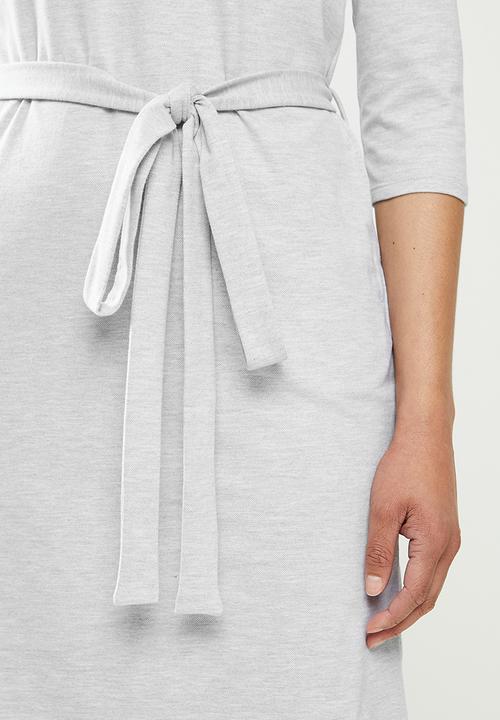 POLO - Ricci mid sleeve longer length golfer dress - grey 
