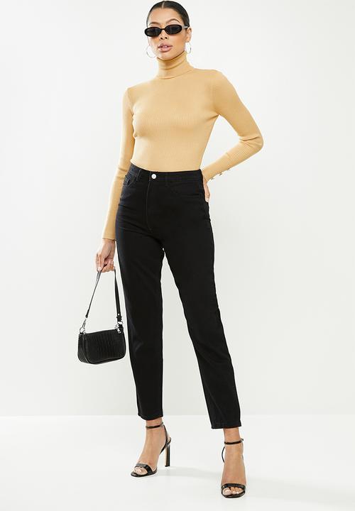 Missguided - Roll neck bodysuit - camel