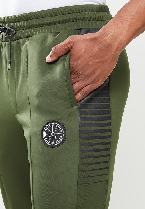 S.P.C.C - Elasticated track pants - olive
