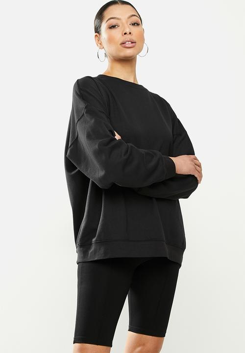 Missguided - Bad influence graphic sweatshirt - black