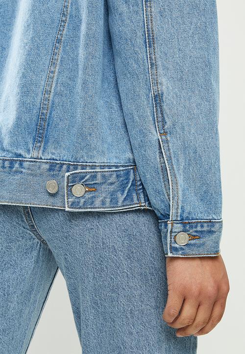 Missguided - Oversized denim jacket - blue