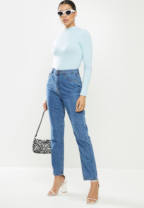 Missguided - Clean wrath jean co ord - blue