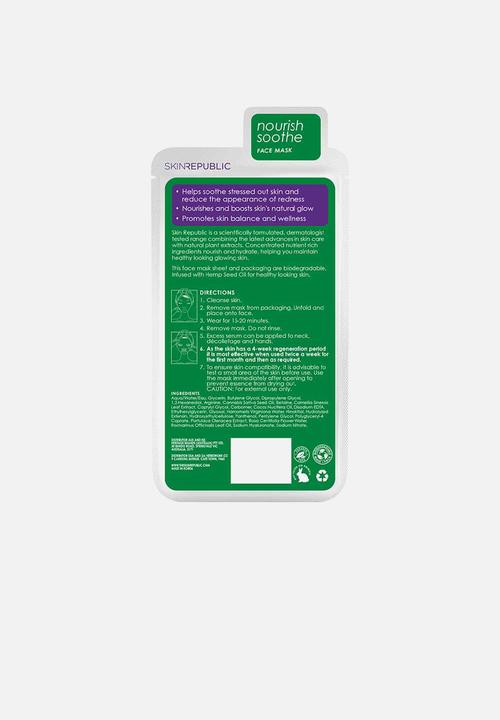 Skin Republic - Hemp Seed Oil Face Mask Sheet
