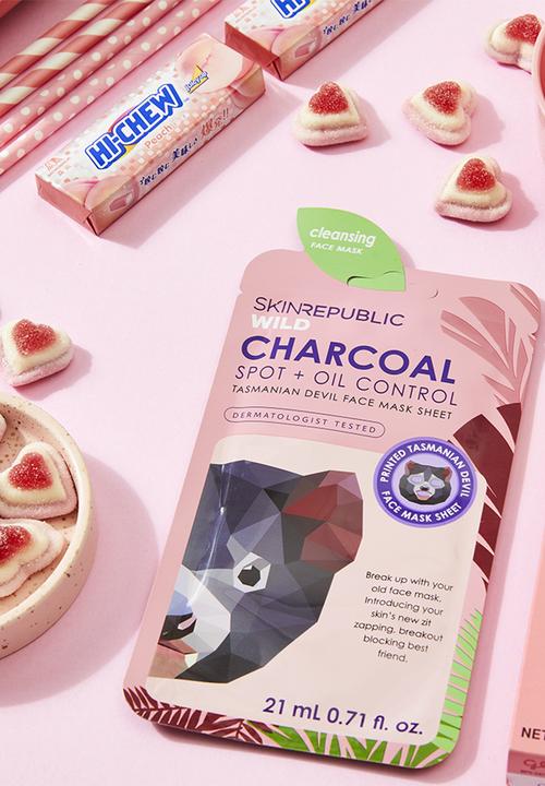 Skin Republic - Charcoal Spot + Oil Control Tasmanian Devil Face Mask Sheet