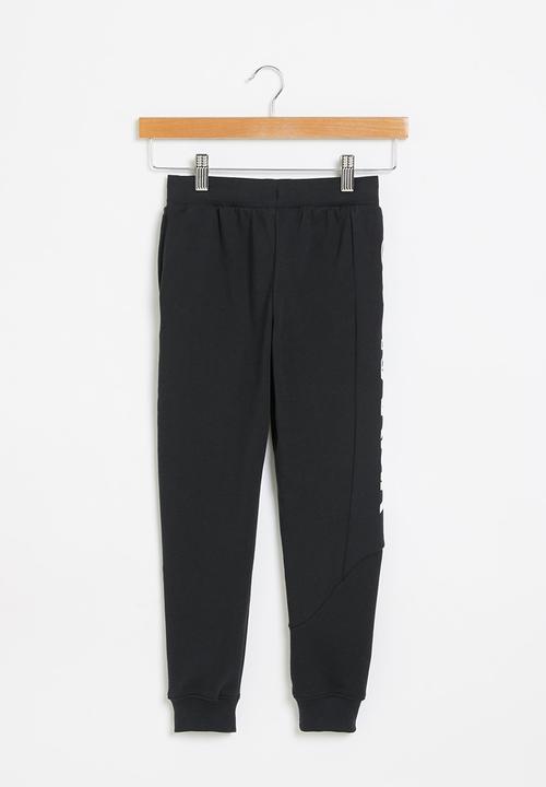 Under Armour - UA boys baseline fleece pants - black & white