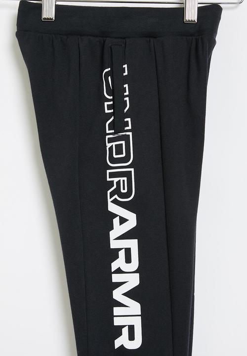 Under Armour - UA boys baseline fleece pants - black & white