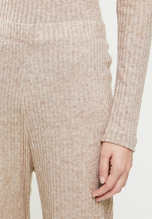 Superbalist - Sleep top & wide leg pants set - stone