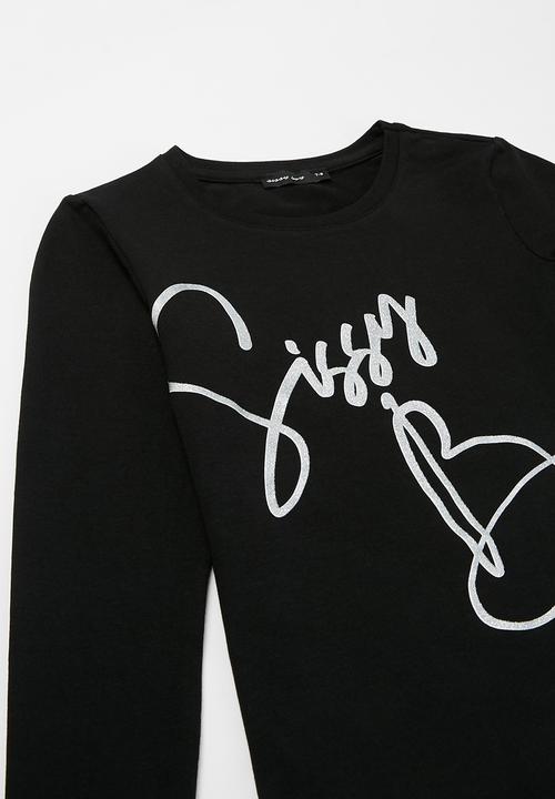 SISSY BOY - Rooftop chill basic logo top - black