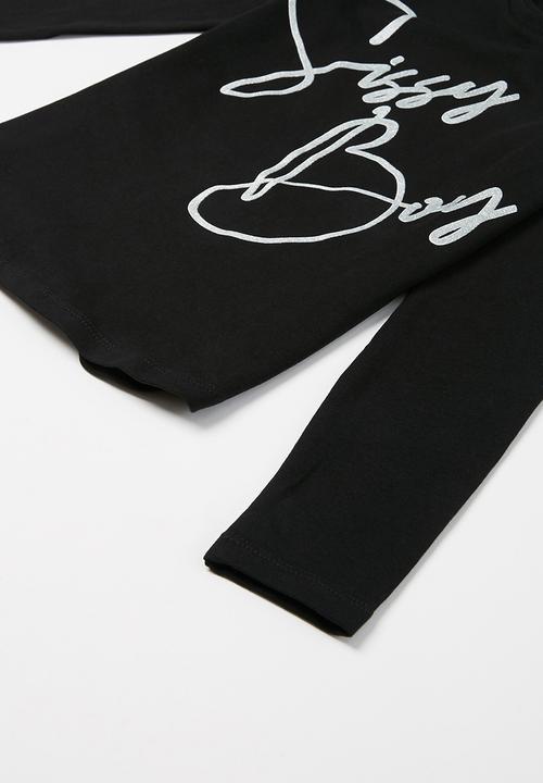 SISSY BOY - Rooftop chill basic logo top - black