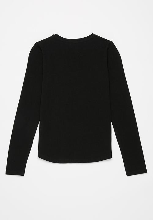 SISSY BOY - Rooftop chill basic logo top - black