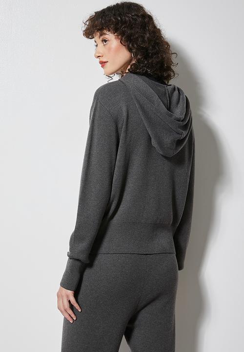 Superbalist - Knitwear hoodie - charcoal