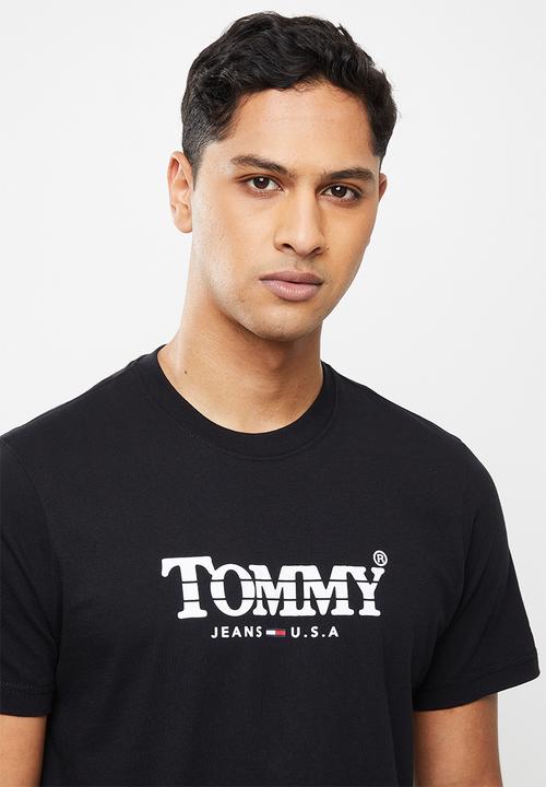 Tommy Hilfiger - Tjm gradient tommy tee - black