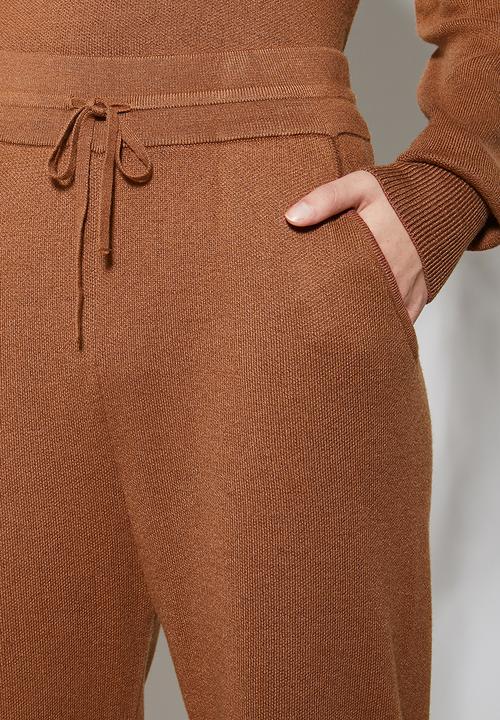 Superbalist - Knitwear jogger - tobacco