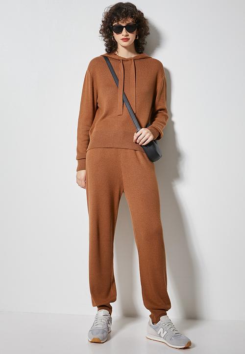 Superbalist - Knitwear jogger - tobacco