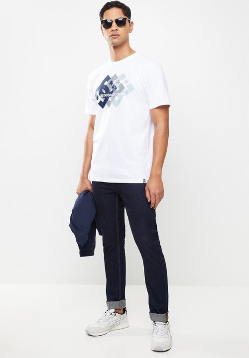 DC - Logo ballad short sleeve tee - white