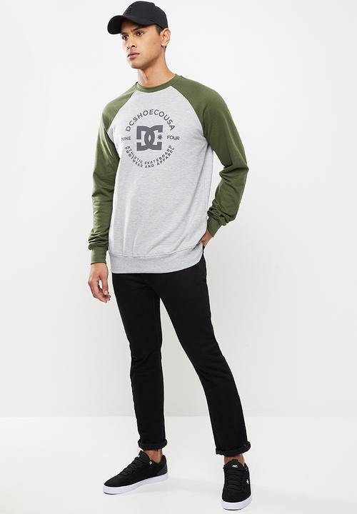 DC - Star pilot raglan crew - green & grey