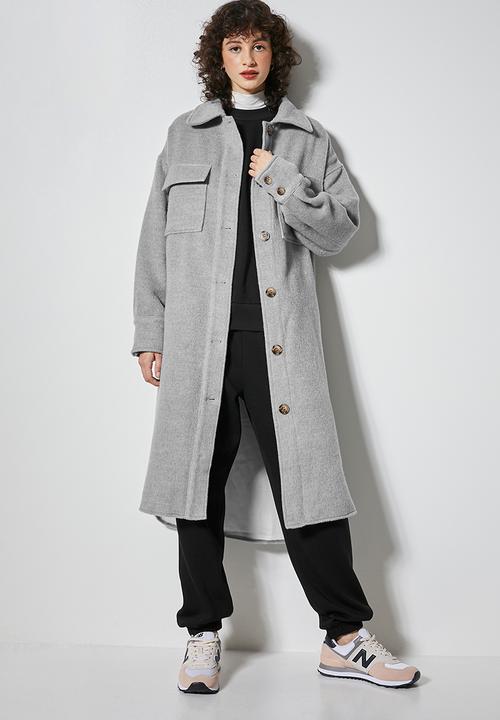 Superbalist - Midi overcoat - light grey