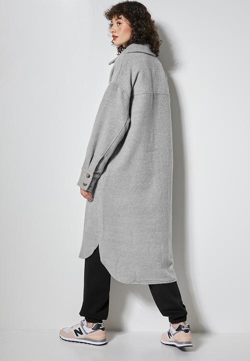 Superbalist - Midi overcoat - light grey