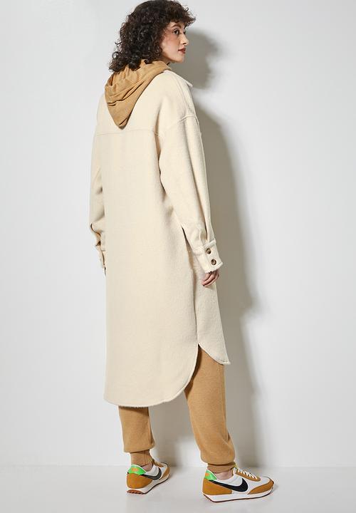 Superbalist - Midi overcoat - ecru