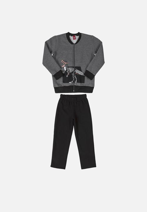 Bee Loop - Boys sweatset - dark grey