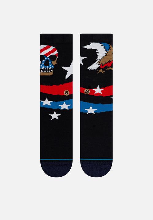 Stance Socks - Freedom strike crew socks - black