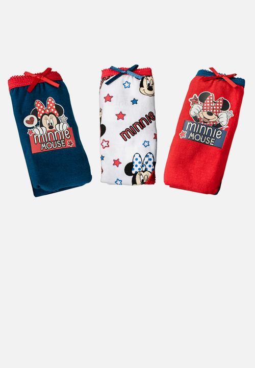Character Group - Minnie mouse 3 pack panty pack - multi