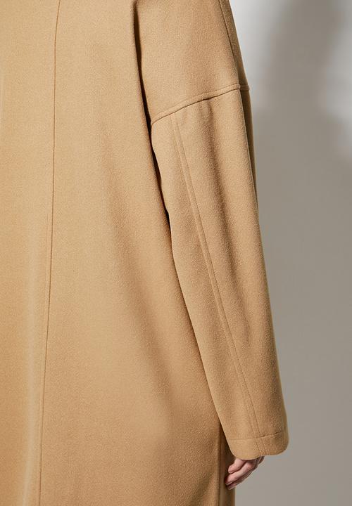 Superbalist - Roll collar coat - camel