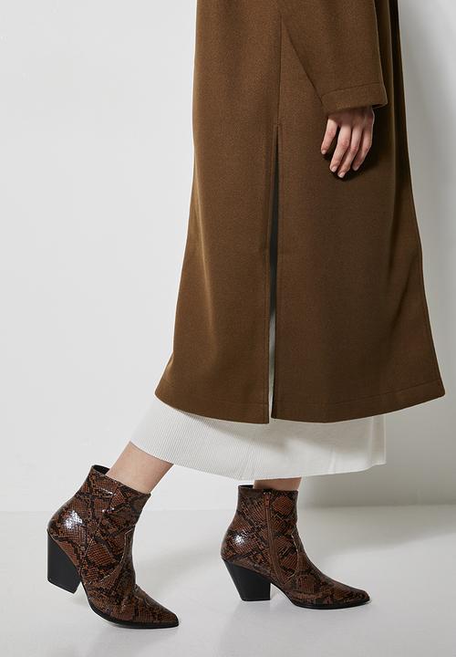 Superbalist - Split coat - chocolate