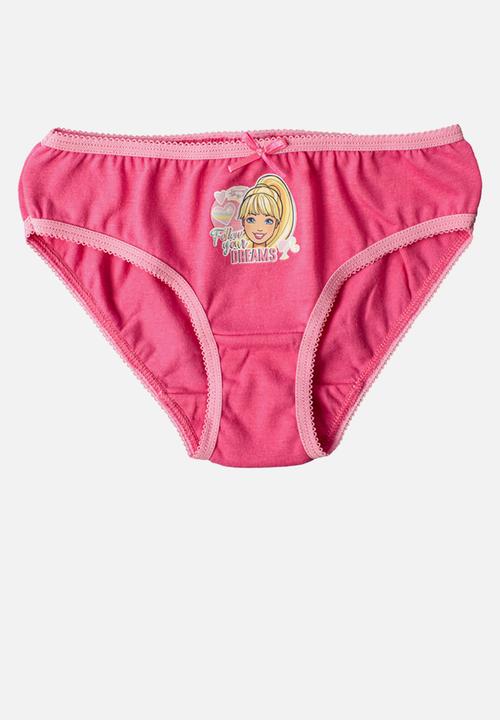 Character Group - Barbie 3 pack panty pack - pink