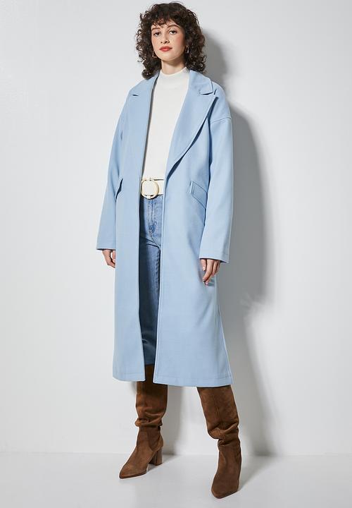 Superbalist - Split coat - pale blue